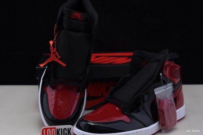 1st Kicks OG Jordan Patent 555088-063 1 Bred High Air 0702